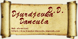 Đurđevka Dančula vizit kartica